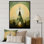 «Native Tipi Serenity in Nature I», reproduction sur toile