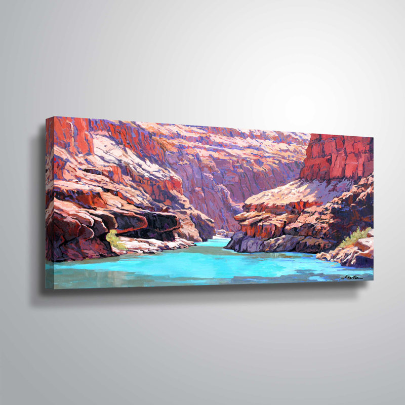 Colorado River - Imprimé, H 12 po x l 24 po x P 2 po, Toile tendue