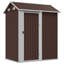 Garden Shed 192X152.5X237 Cm Galvanised Steel-1714038238