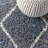 Cantera Shag Plush Tassel Moroccan Tribal Geometric Trellis Denim Blue/Cream Rug-1979139311