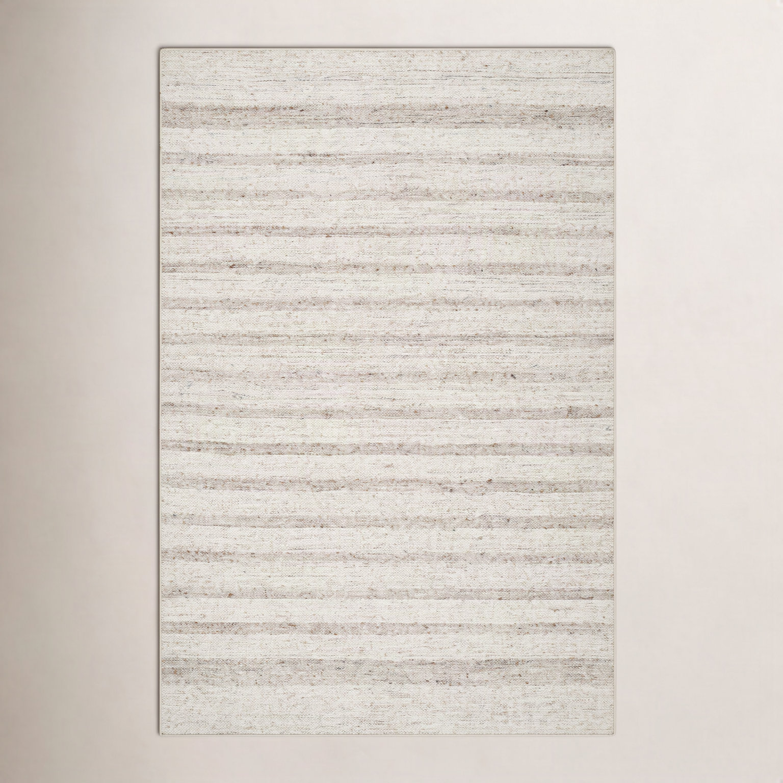 Hand-Tufted Brown Striped Rug, Rectangle 12' x 15'