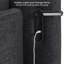 Lit Sawyer King capitonné à oreilles avec liseuses dissimulées et ports de chargement USB/A/C, chenille-458496242-458496252