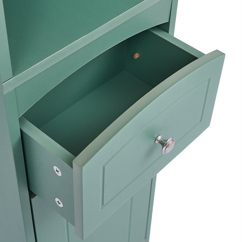 Grande armoire de rangement autoportante avec tiroir et tablette réglable