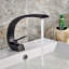Robinet de lavabo noir pour salle de bain - style moderne, robinet de lavabo mat optionnel fixé au comptoir, rouille-121639040