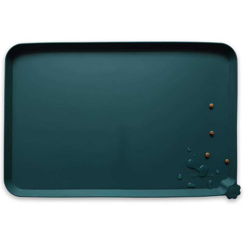 Mangeoire surélevée antidérapante, 14", Cèdre foncé