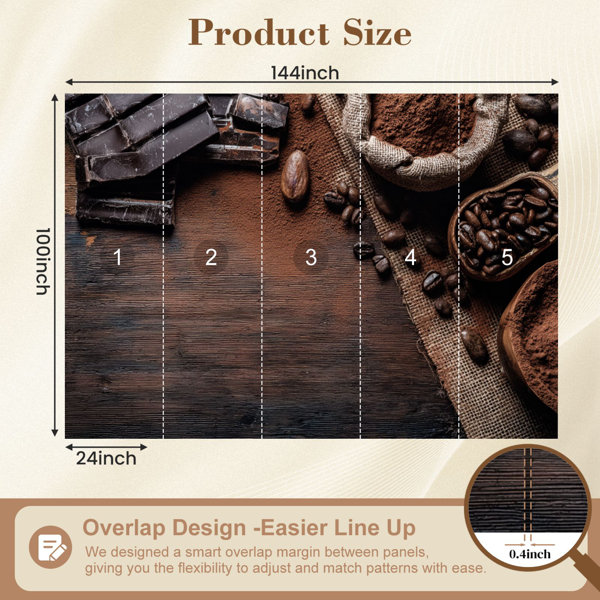 Red Barrel Studio Peel and Stick Wallpaper Assorted chocolate roasted ...