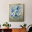 Toile encadrée de qualité supérieure Blue Garden II - prête à être accrochée-175331383-175331382