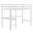 Kimahri Twin High Loft Bed, Rubber Wood Loft Bed With Safety Guardrail, Built-In Desk, Ladder