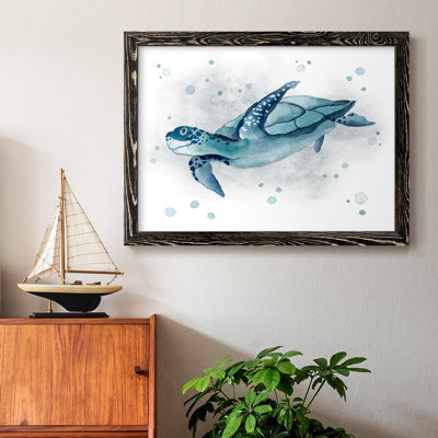 Blue Turtle II, reproduction d'art sur toile