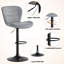 Adjustable Height Counter Stool with Metal Frame-309463928