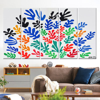 Henri Matisse Canvas Art: Vibrant Expressionism Decor Print,5P Wrapped Canvas