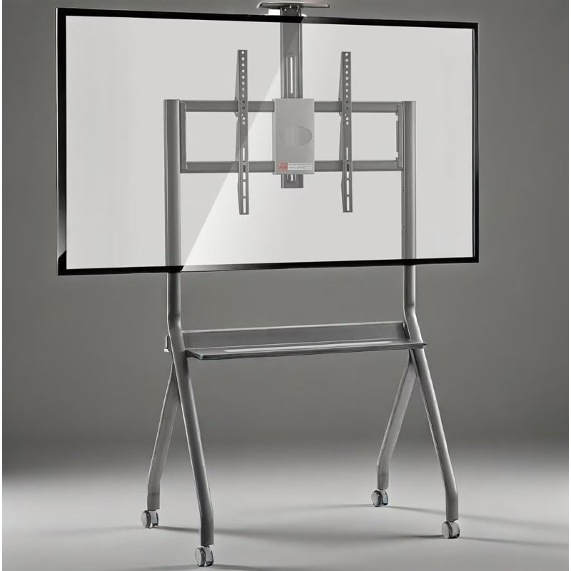 JYXCN Support de tableau intelligent compact pour 42-75 pouces | Conception peu encombrante avec 4 roues verrouillables et mécanisme anti-basculement