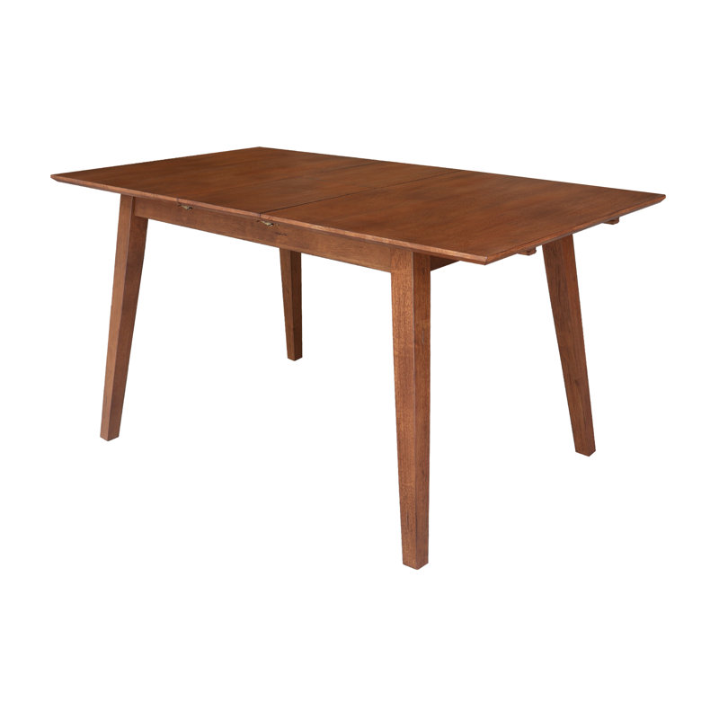 Montana Solid Wood Butterfly Extension Dining Table, Distressed Oak, Distressed Oak