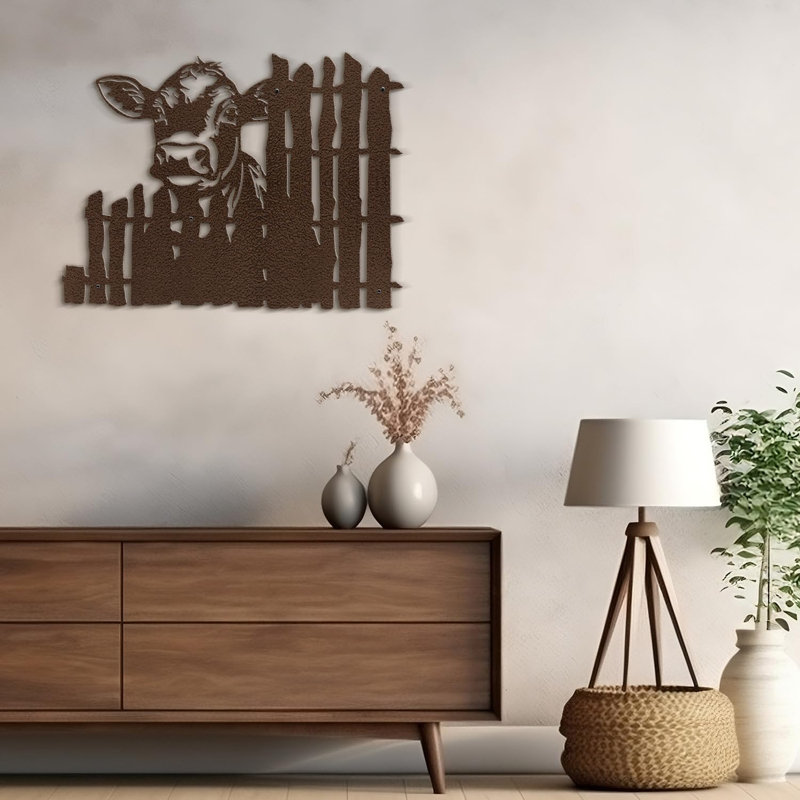 Wall Decor Metal, Bronze, 20" H x 30" W x 0.05" D
