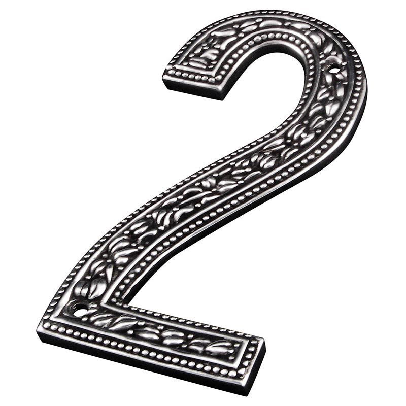 5 po. Numéro de maison San Michele, Bronze frotté à l'huile, 1/2