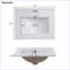 Petit meuble-lavabo moderne avec lavabo en céramique-102684994
