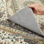 Soft Cashmere Feel Area Rug – Non Slip Low Pile Living Room & Bedroom Carpet, Machine Washable-121775426