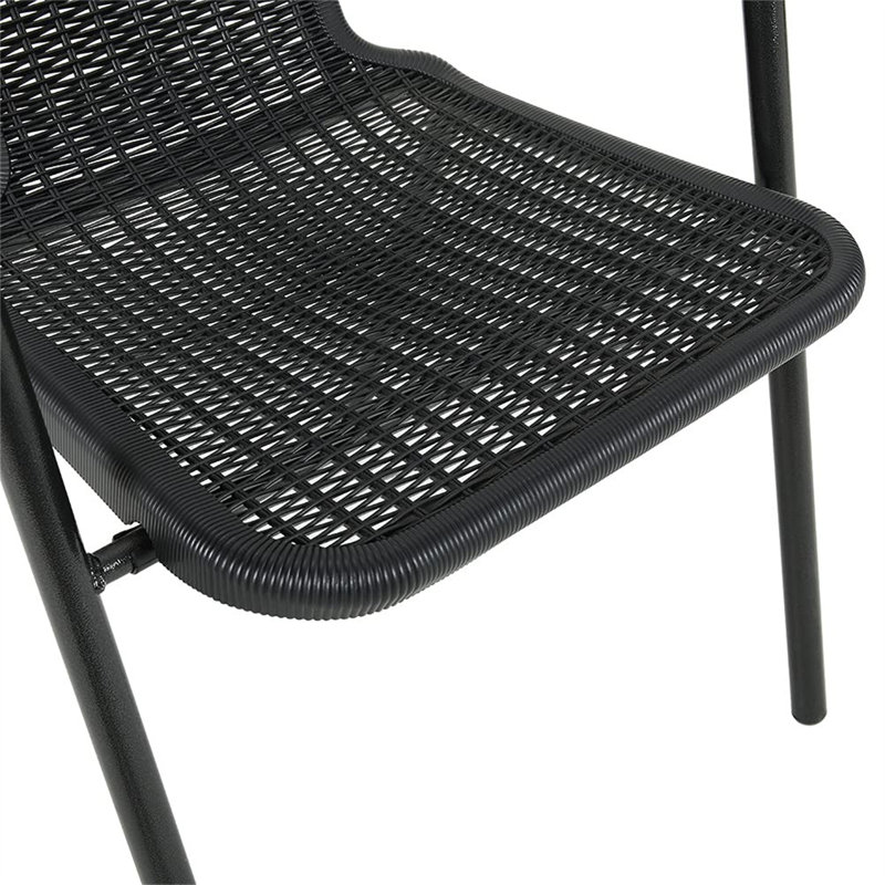 Billingsly Stacking Patio Dining Armchair with Cushion