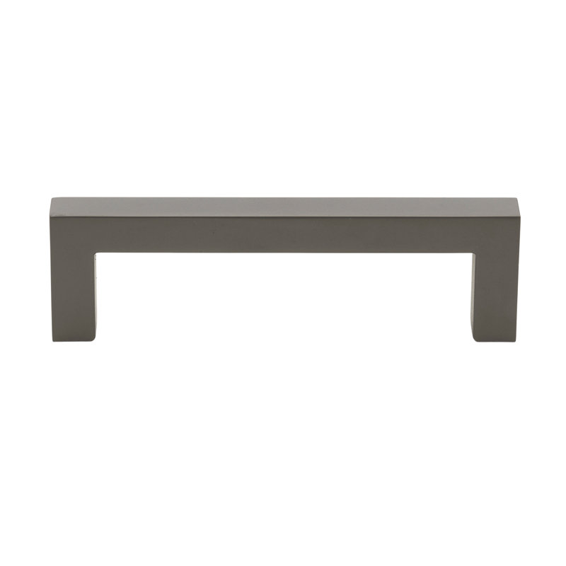 Kingston Collection Solid Square Bar Pull, Graphite, 5 1/16"