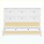 Grand lit escamotable blanc avec grands tiroirs de rangement et lit mural peu encombrant