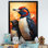 «Curious Penguins Snowy Wonders I», reproduction sur toile