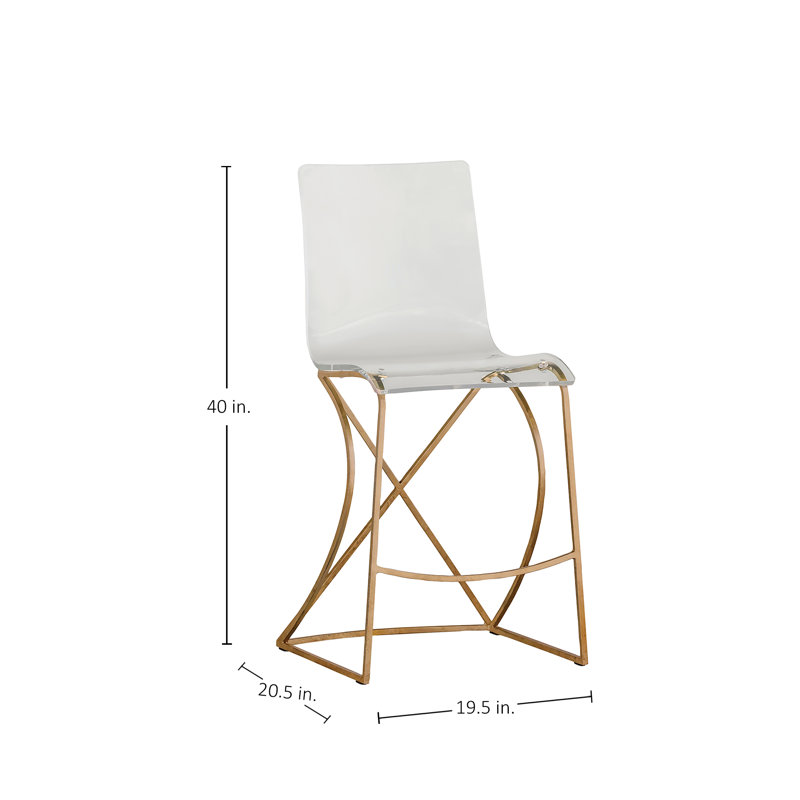 Johnson Stool, Antique Gold, Counter Stool (24.75" Seat Height)