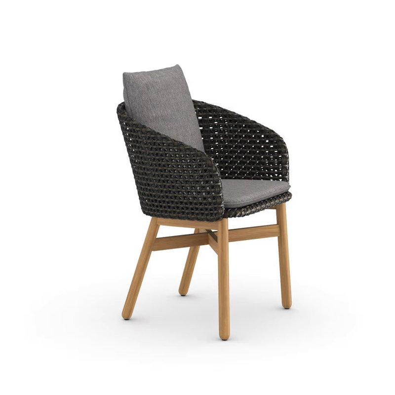 Mbrace Outdoor Dining Armchair, Arabica, Natura Ash