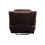 Fauteuil inclinable touffeté poli caramel et espresso