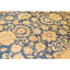 Hand Knotted Wool Area Rug in Blue And Gold