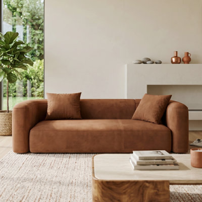 Mellow Velvet 3-Seat Couch