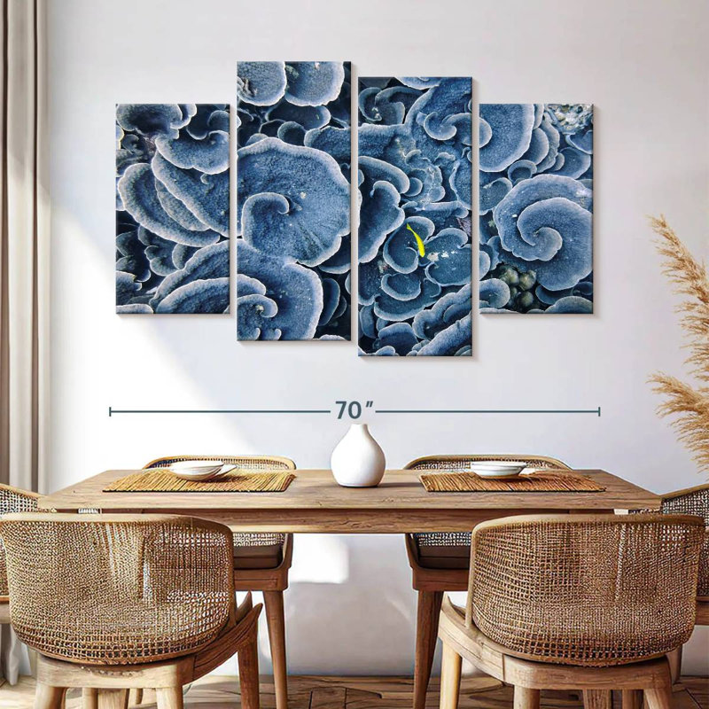 Corail bleu Brampt Beau Vallon, H 42 po x l 68 po