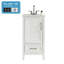 Meuble-lavabo simple autoportant de 18 po avec plateau entièrement assemblé