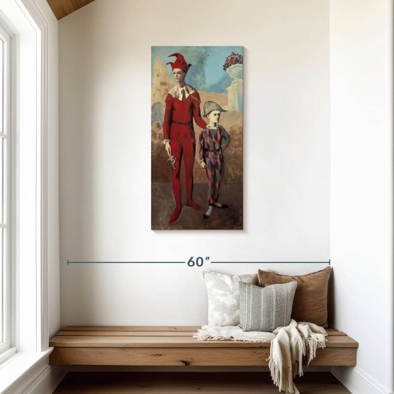 Acrobat And Young Harlequin, 42" H x 21" W