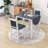 Llayton 3-Piece Counter Height Dining Set, Wood Table with 2 Upholstered Chairs-958598258