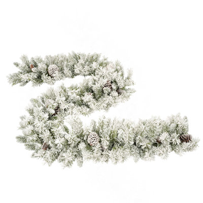 Pre-Lit Xmas Tree Artificial Christmas 4-Piece Set,Garland, Wreath And Set Of 2 Entrance Trees X-Mas With LED Lights, Christmas Tree