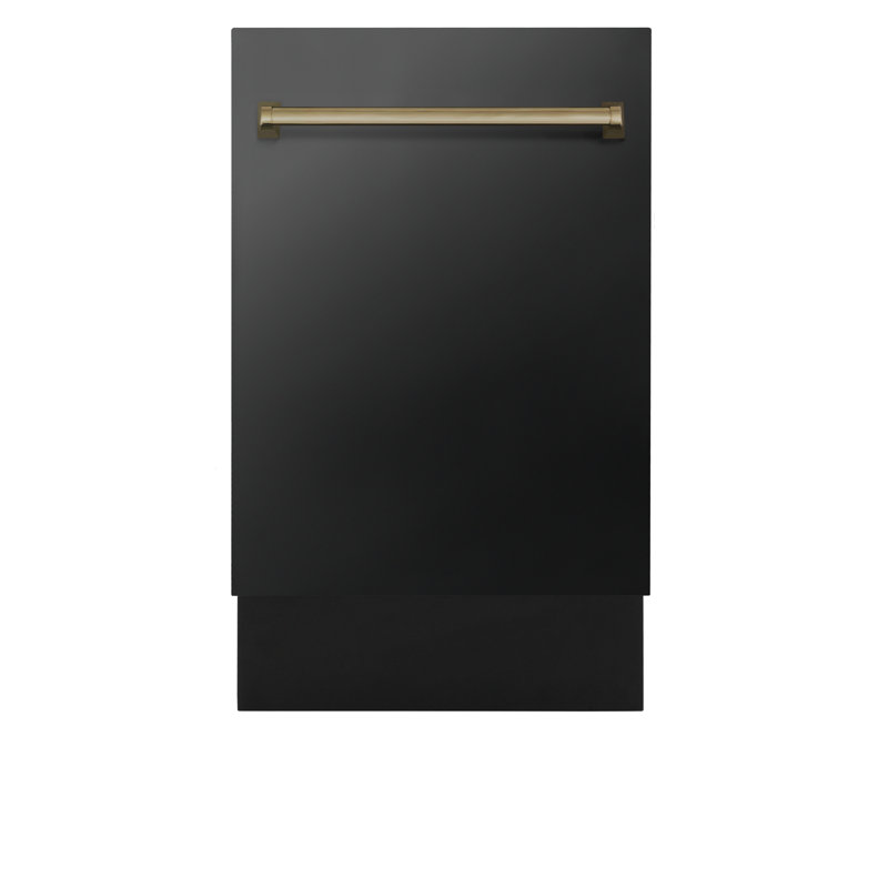 ZLINE 18" 15 dBA Top Control Dishwasher, Champagne Bronze