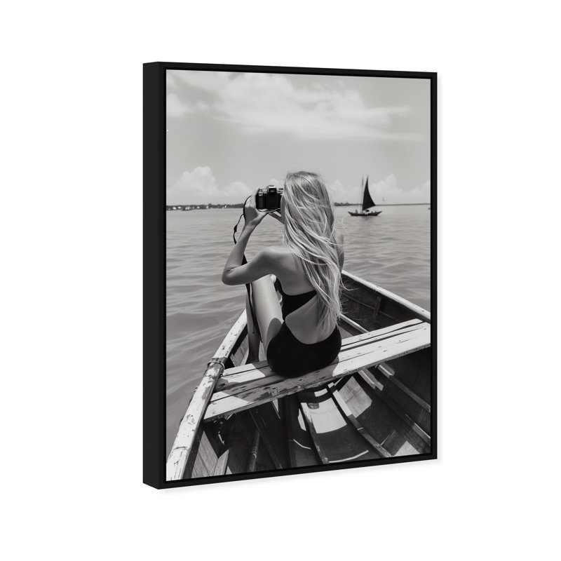 Frame Of Solitude Print by Oliver Gal, 46"H x 31"W, Black Floater Frame