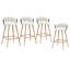 Tabouret de comptoir rembourré avec structure en métal-1360632830-1360632827