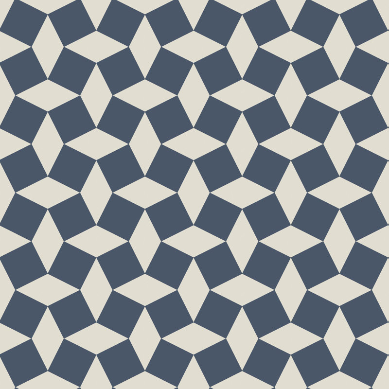 Tailored Check - Oxford Blue Wallpaper