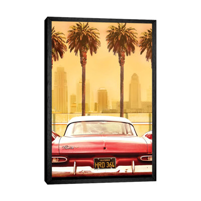 Plymouth Savoy with Palms 1 Piece Wall Art on Canvas