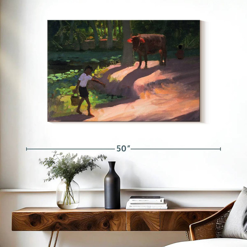 Brampt Kerala Backwaters India, 26" H x 39" W
