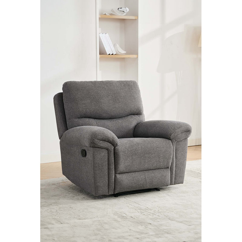 Okemah 36.6cm Wide Standard Recliner, Dark Grey