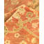 Tapis orange / jaune noué à la main de conception unique 8 pi 2 po x 10 pi Sacit