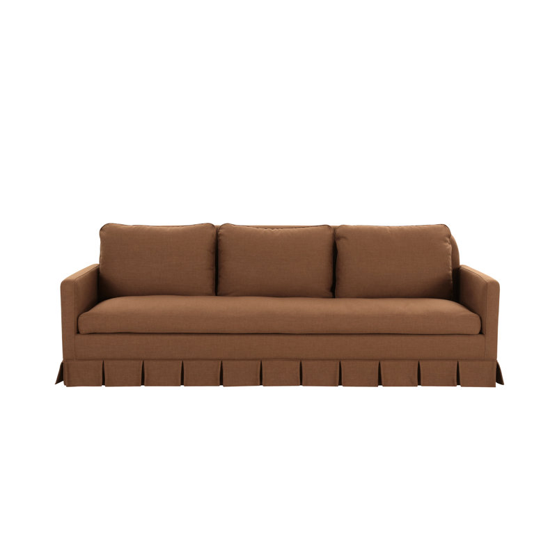 Pellicano 98'' Sofa, Teracotta Polyester Blend