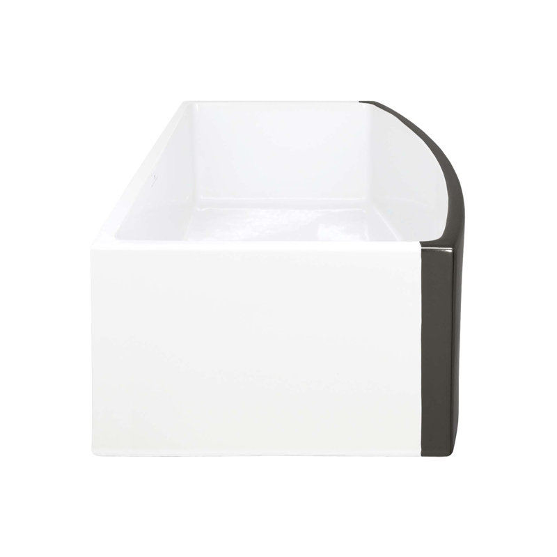 Rendezvous 33"L X 19.5"W Farmhouse/Apron Kitchen Sink, Gunmetal