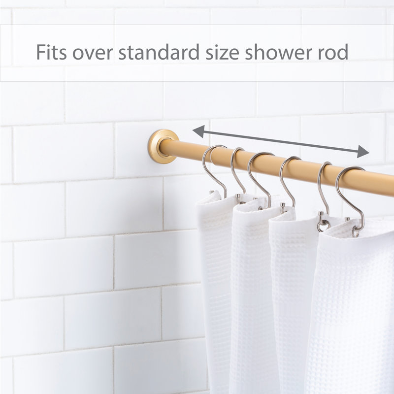 Silver Metal S-Hook Shower Curtain Rings Set of 12