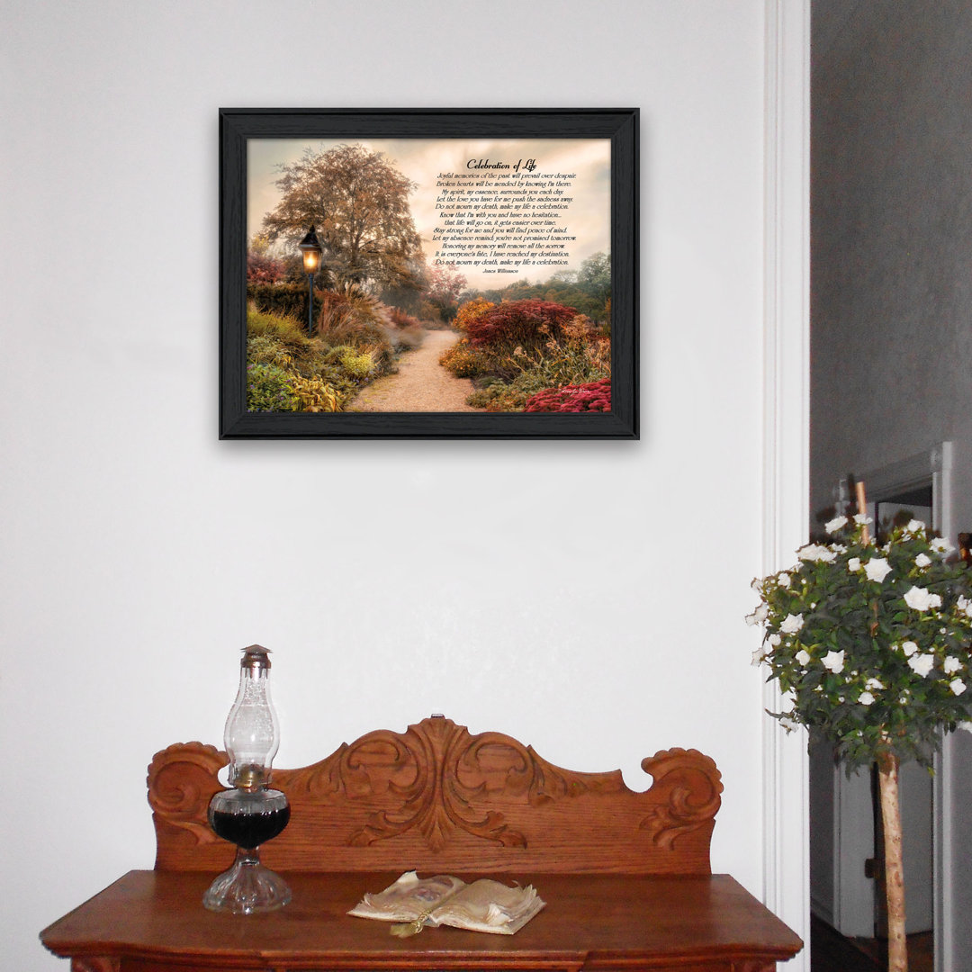 Celebration of Life Framed Wall Art for Living Room, Home Wall Décor by Robin-Lee Vieira Winston Porter