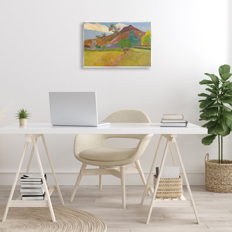 "Classic Tahitian Landscape", art mural par one1000paintings, H 13 po x l 19 po