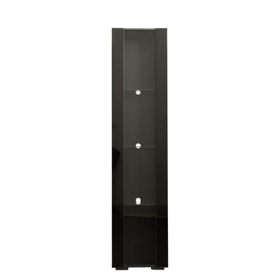 Armoire latérale avec lampe à bande en aluminium, avec grand espace de rangement