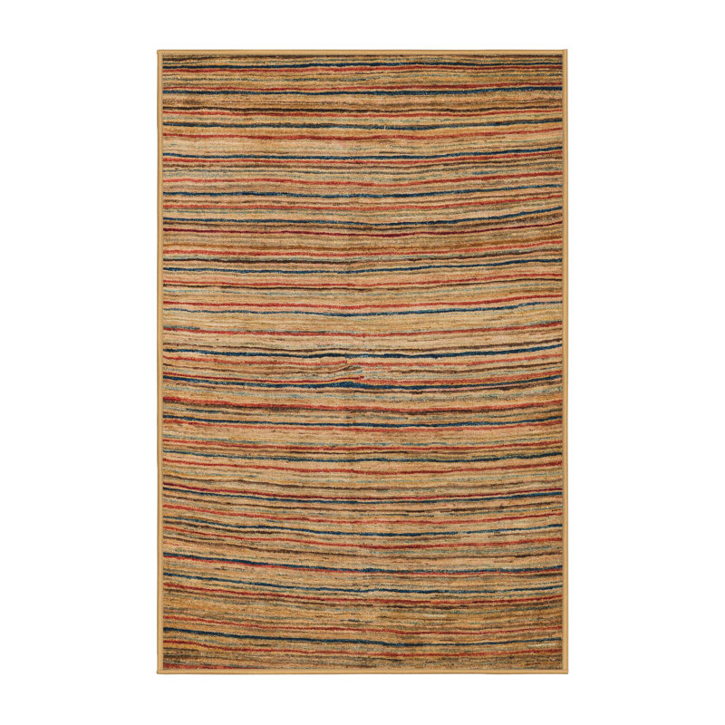 Tapis décoratif multicolore à motif abstrait, Rectangle 8 pi x 12 pi